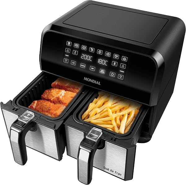 Air Fryer Dual Duplo Cesto 8L Mondial