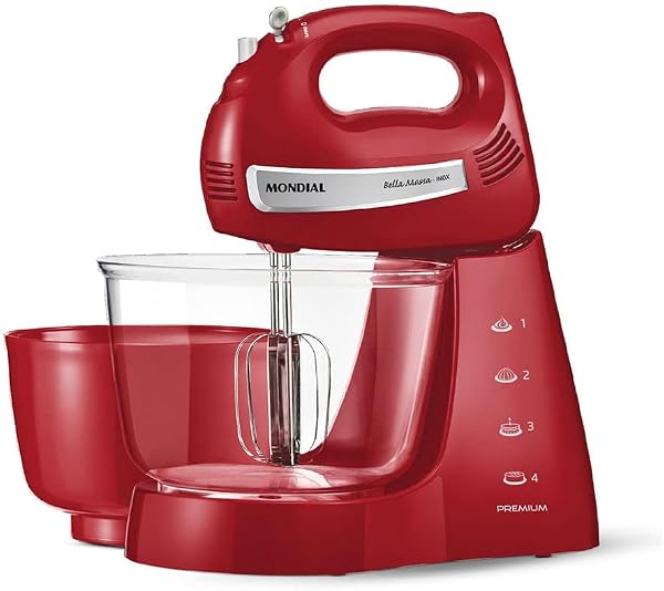 Batedeira Mondial Bella Massa Inox